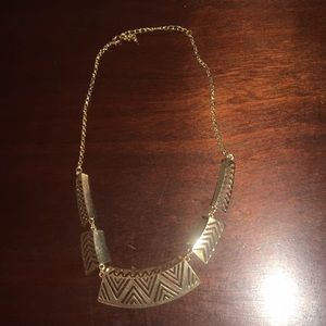 Gold statement necklace